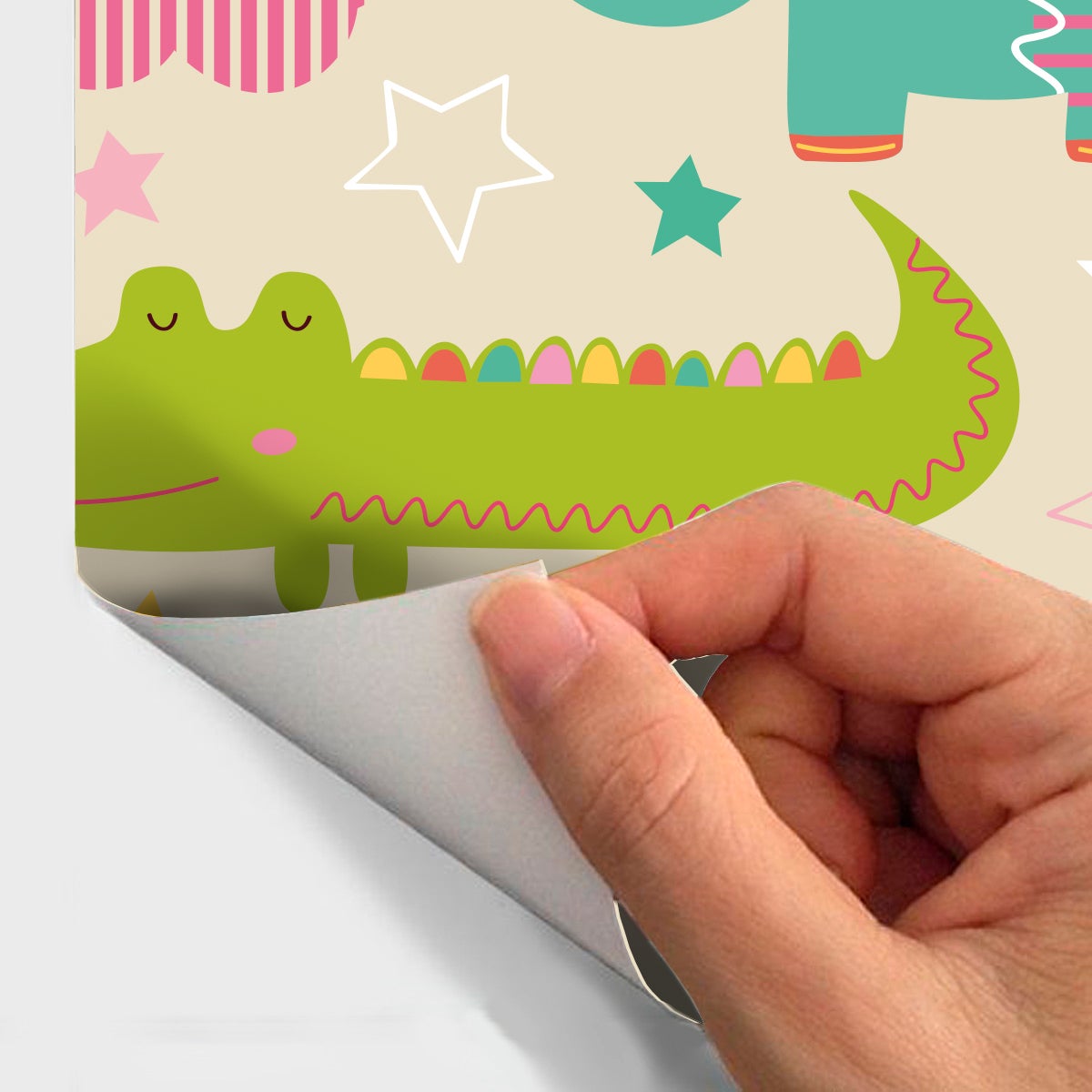 Adesivo arazzo stanza dei bambini animali della foresta - Sticker adesivo - adesivi murali - 50x50cm - 4