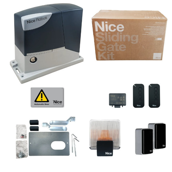 NICE RDKCE RD400 RD400KCE Kit Automazione Motore Per Cancelli Scorrevoli Road 400kg 24v