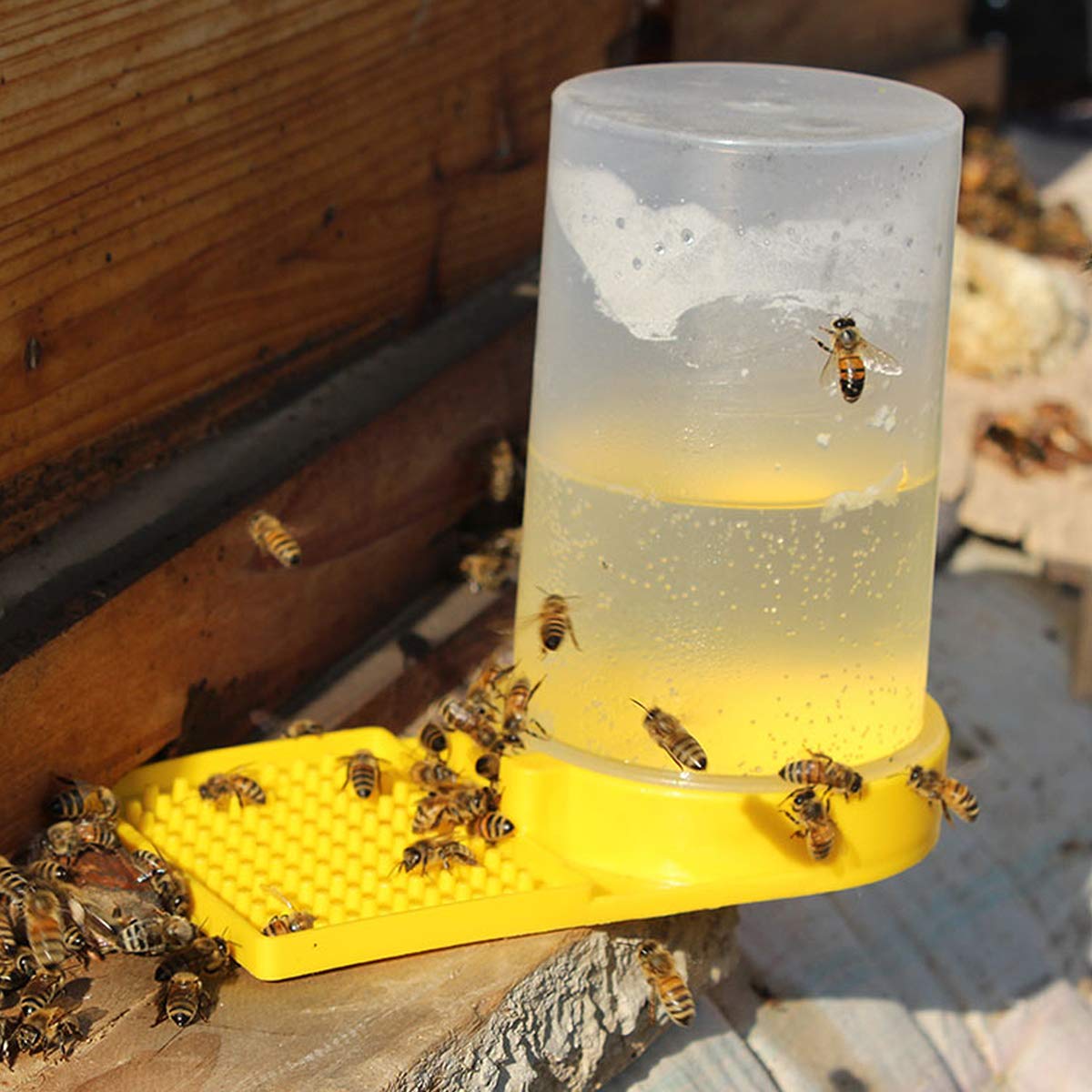 Distributeur D'eau pour Abeilles, 3 Pièces Abeilles D'entrée Alimentation Plastique Entrée Nid Abeille Abeille Ruche Entrée Nourrisseur pour Abeilles - 3