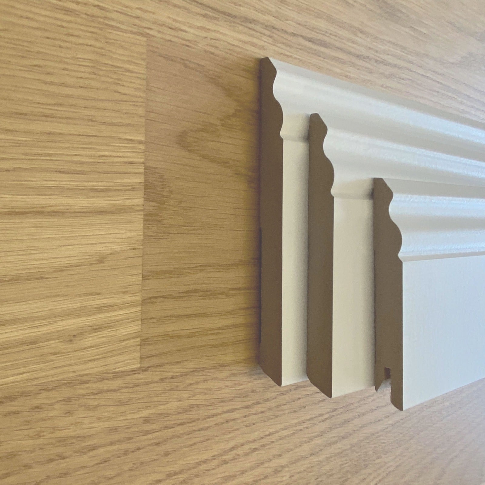 PLINTHE DUCALE en FIBRE DE BOIS COMPACTE 100X15 BLANC (prix au mètre linéaire) (prix au mètre linéaire) - 3