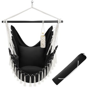 Coussins Épais D'Assise Et De Dossier Pour Fauteuil à Bascule - Taille Extra Large (50x48 Cm Et 63x51 Cm) - Tissu Doux Et Respirant