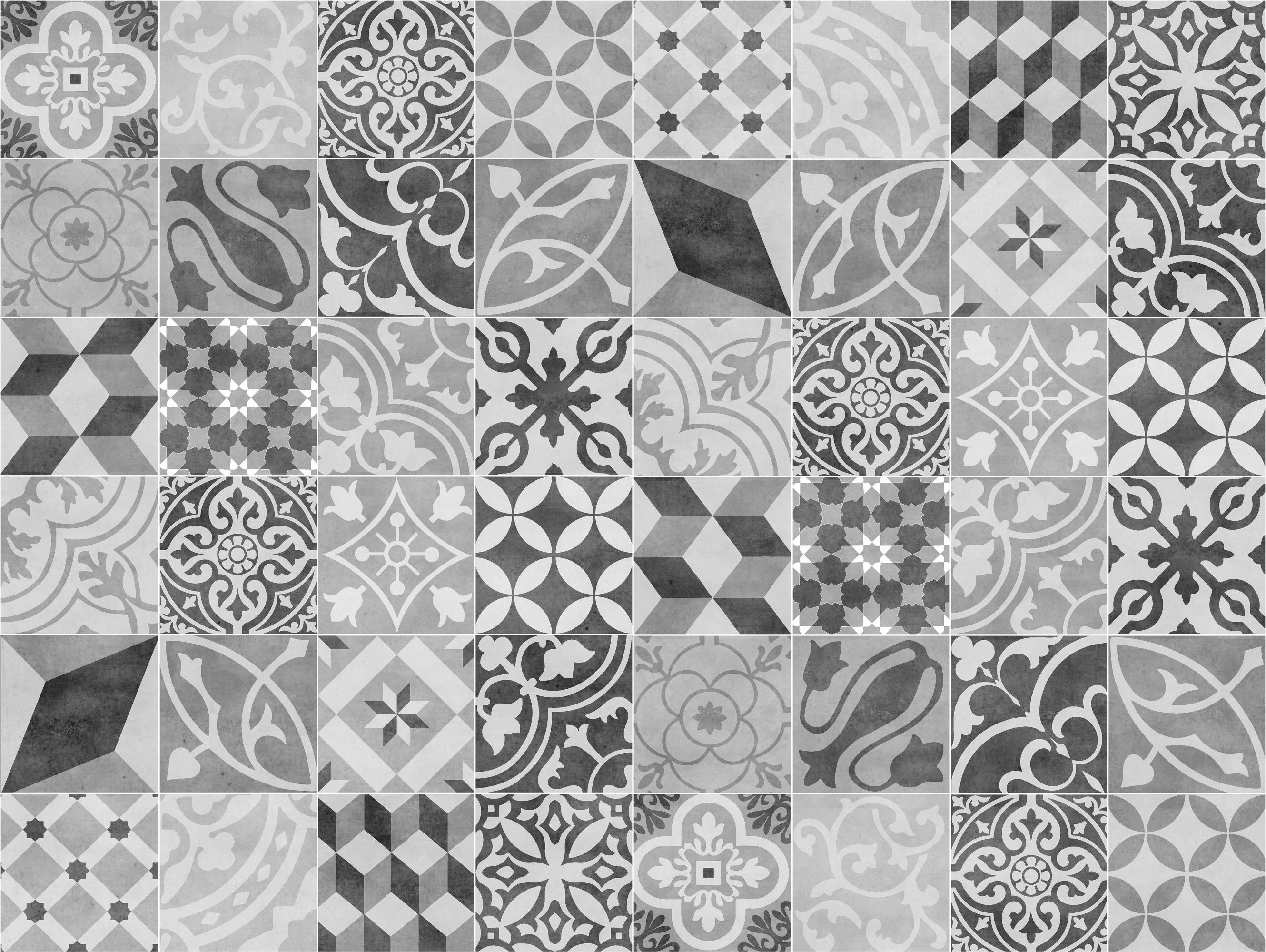 Alfombra de vinilo antique 100x133 cm - pvc antideslizante, vinilica para cocina o salón, lavable, estilo hidraúlico