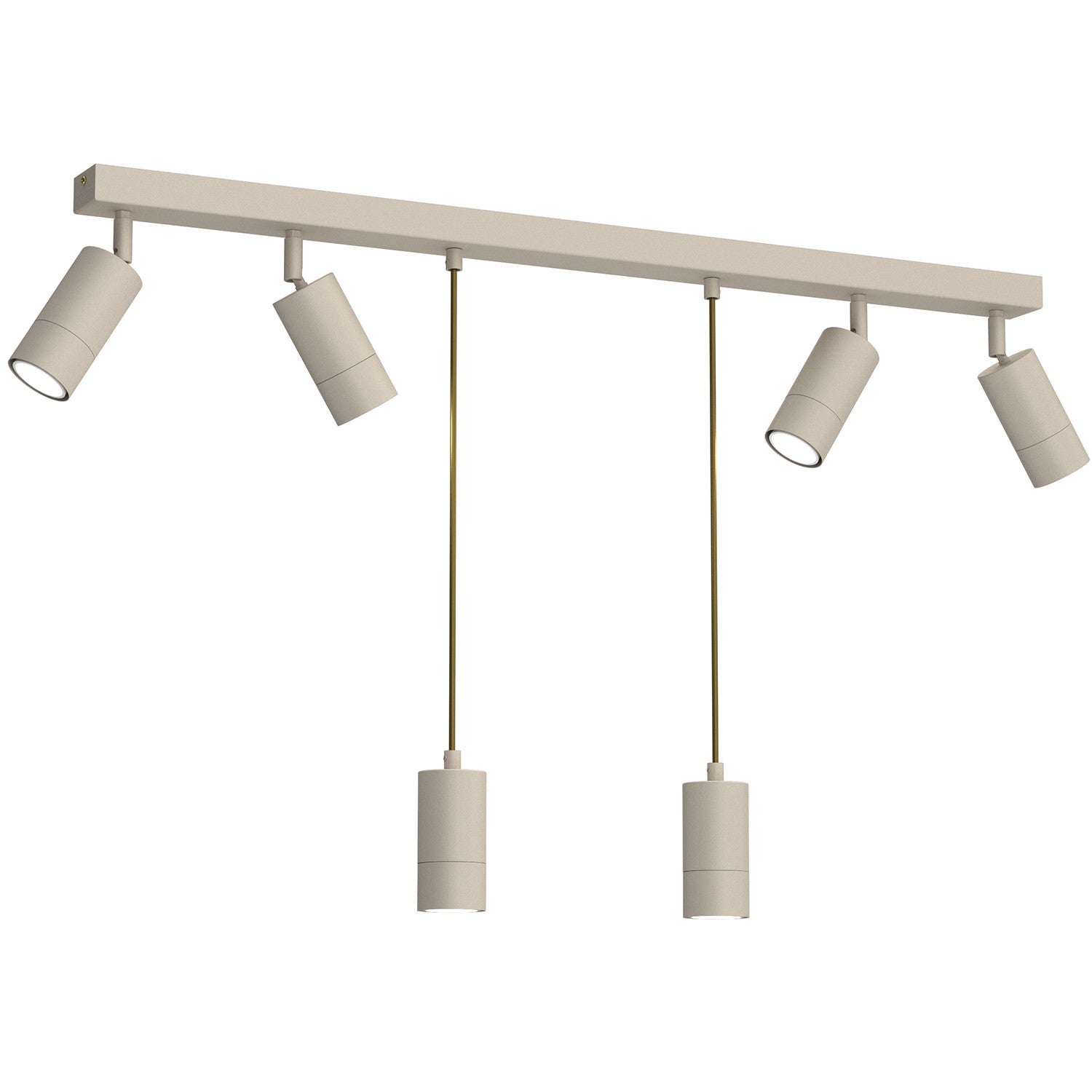 Lampa sufitowa wisząca Link kremowa 6xGU10x8W listwa wym: 110 x 90 x 6 cm metal Luminex