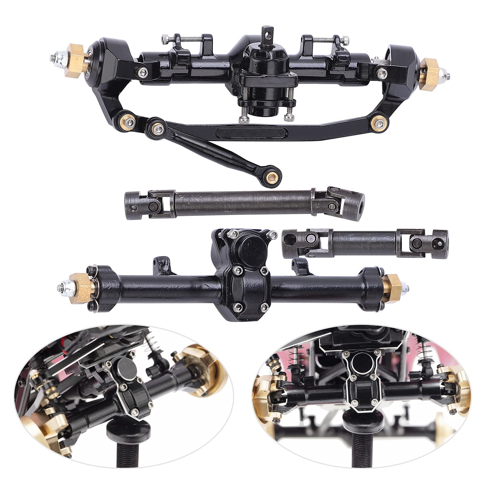 Upgrade Alluminio Per Scx24 Set Montaggio Posteriore In Alluminio Per SCX24 - Kit Corpo Posteriore NHX, Robusto E Leggero! Upgrade SCX24 Alluminio
