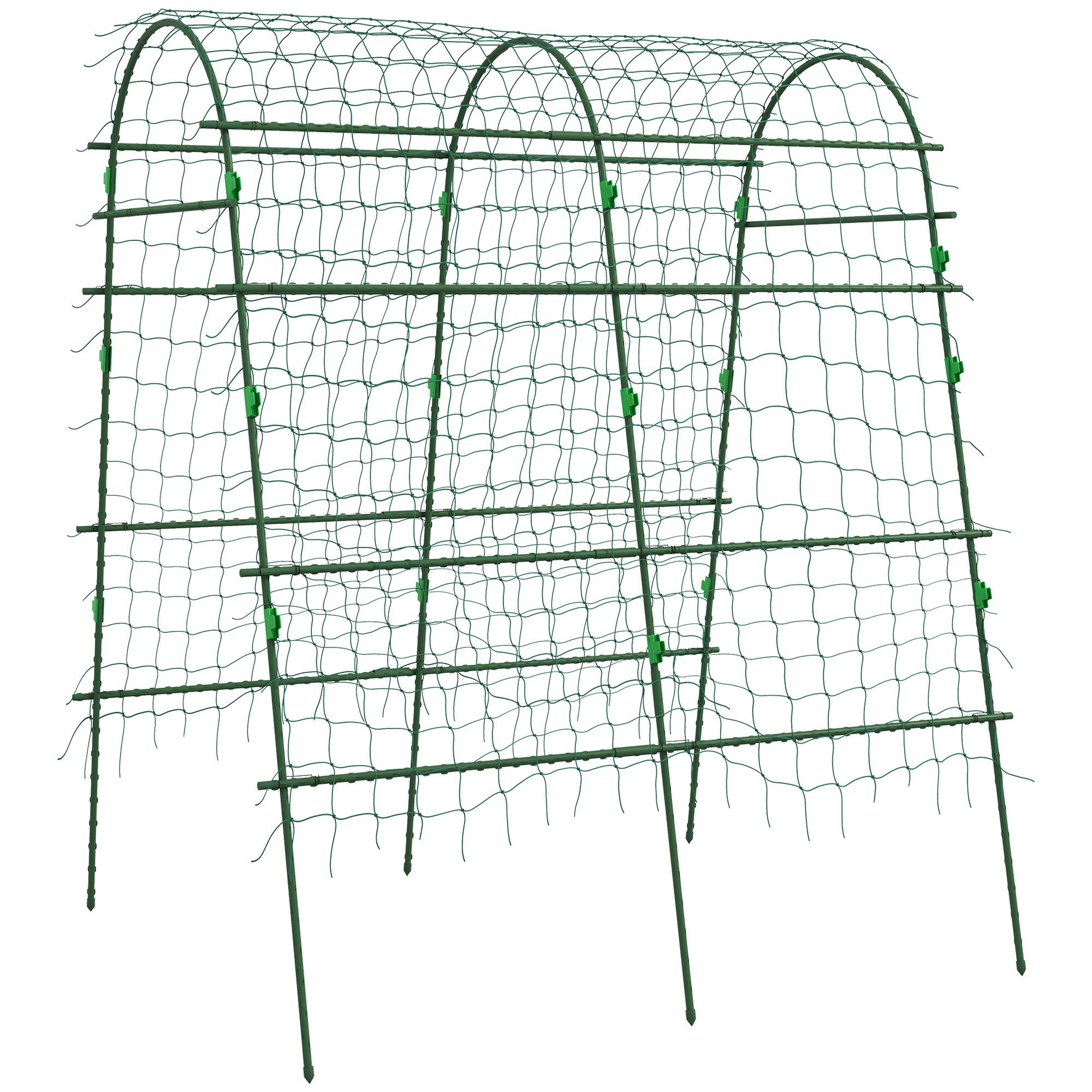 Plasă de oțel verde pentru plante cățărătoare cu plasă, 144x167x206 cm, pentru amenajarea și utilizarea practică a spațiilor exterioare