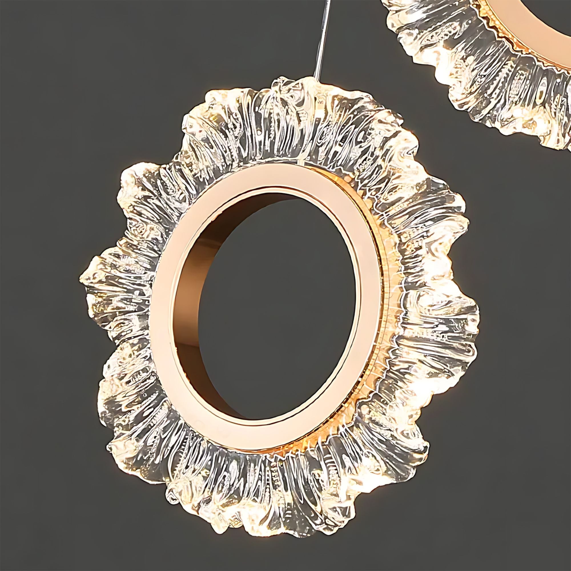 Lampa Sufitowa Wisząca Led Toolight Lhj103-2Cp Złoty, Różowe Złoto - 3