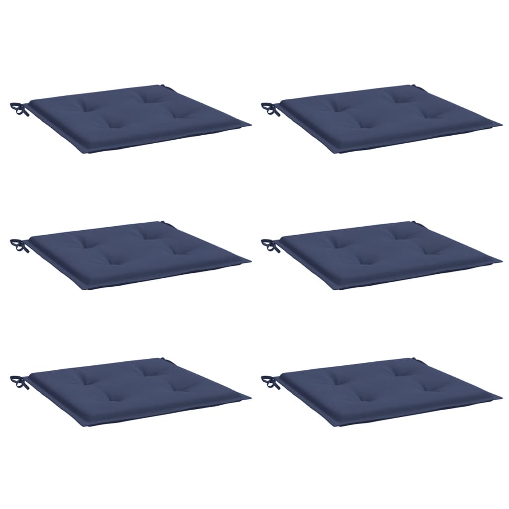 Maison Exclusive - Coussins de palette lot de 6 bleu marine 50x50x4cm tissu oxford - 3