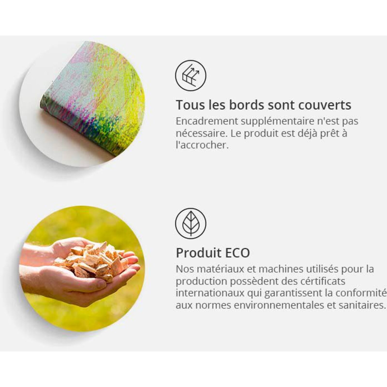 Tableau coquelicots peints - 90 x 60 cm - 2