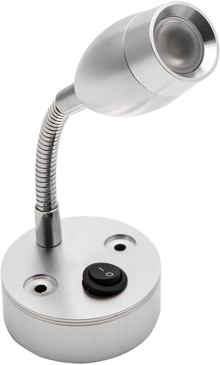 Przełącznik lampki do czytania LED 12 V do kampera, przyczepy kempingowej, łodzi, samochodu kempingowego, ciepłe światło