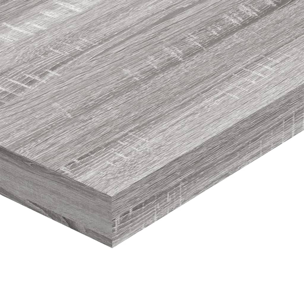 vidaXL Étagères murales 4 pcs sonoma gris 100x10x1,5cm bois ingénierie - 7