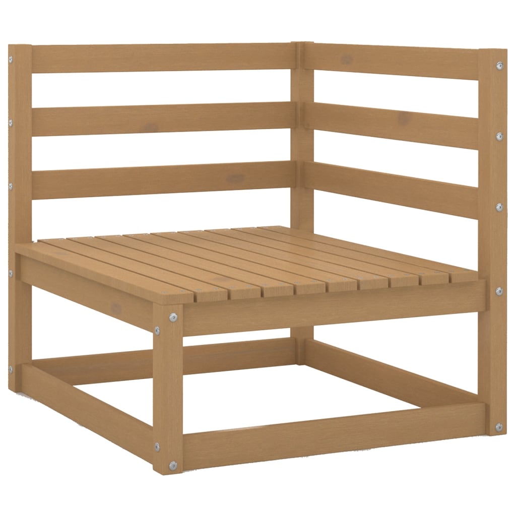 Salon bas de jardin en Bois Marron 8 personnes - 4