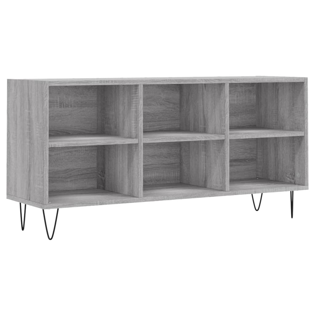 Meuble TV sonoma gris 103,5x30x50 bois d'ingénierie - 2