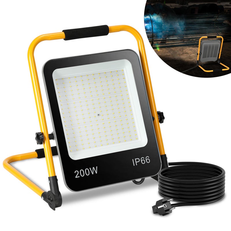 Lot De 2 Lampes D'atelier LED Magnétiques - 4 Modes, Rotation 180°, Rechargeable USB-C, Pour Garage Ou Camping