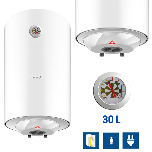 Termo agua caliente 30L Vertical CATA CTR-30-M | 1500W