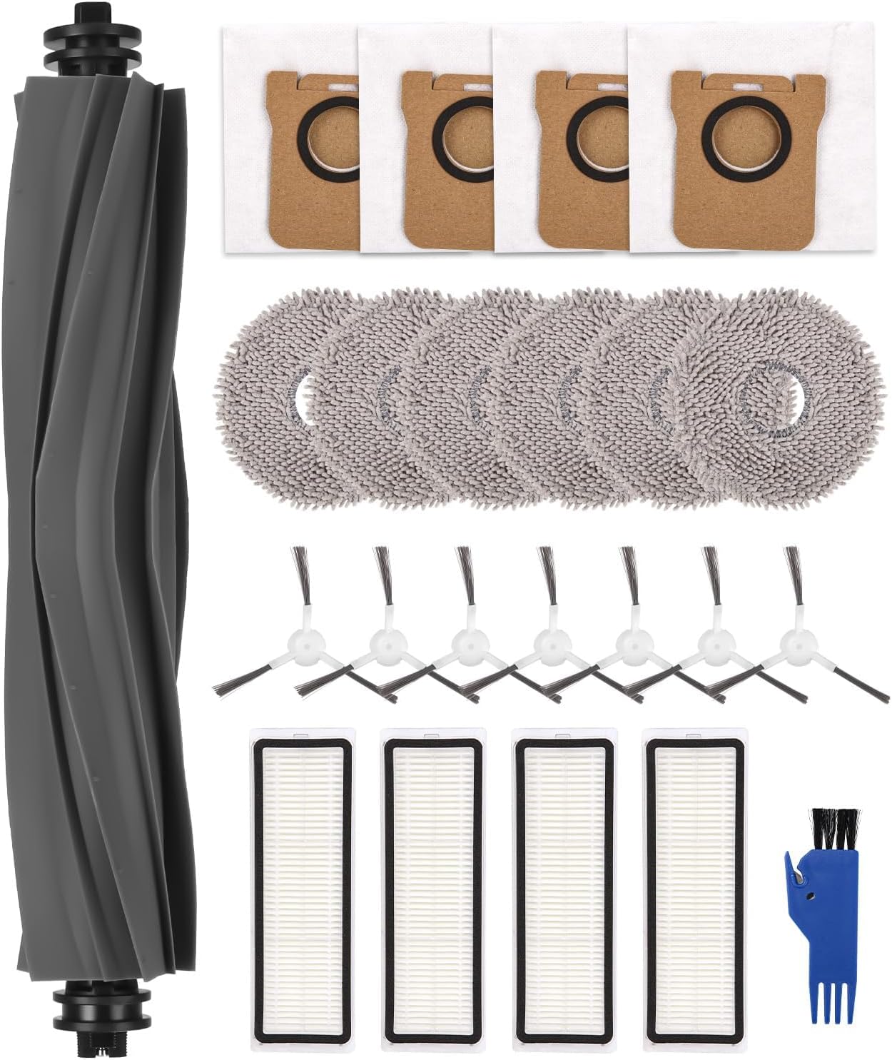 Dreame L10s Ultra Filtres Hepa Brosses Dreame Kit Accessoires Pour Xiaomi/ - 1 Brosse, 7 Latérales, 4 Filtres, 6 Chiffons Kit Nettoyage Xiaomi X20 Entretien Remplacement Mensuel