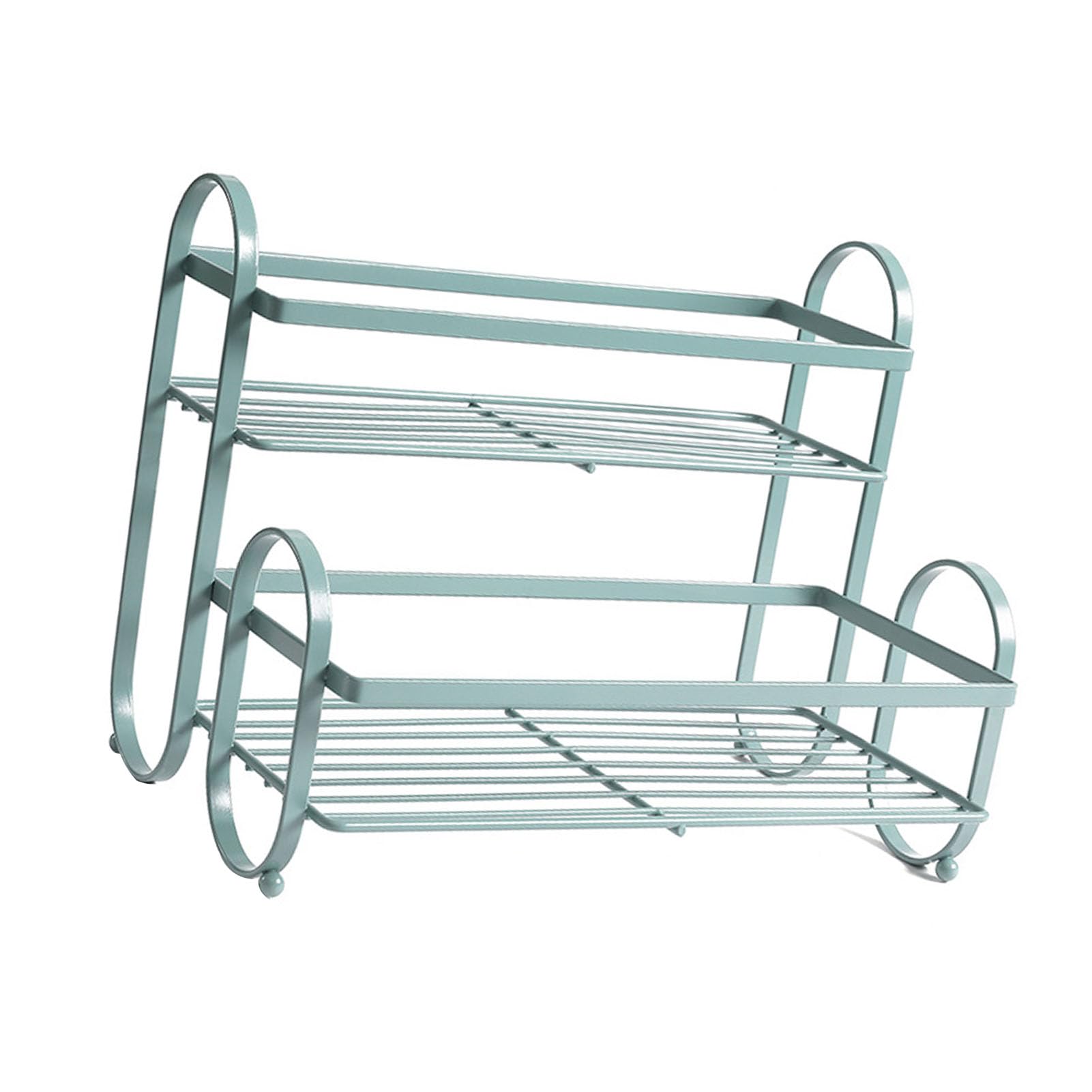 IIQ Scaffale Portaoggetti Da Bagno In Metallo 3 Ripiani - Con Ruote E Ganci, 64x32x172 Cm, Autoportante Sopra WC, Moderno E Salvaspazio