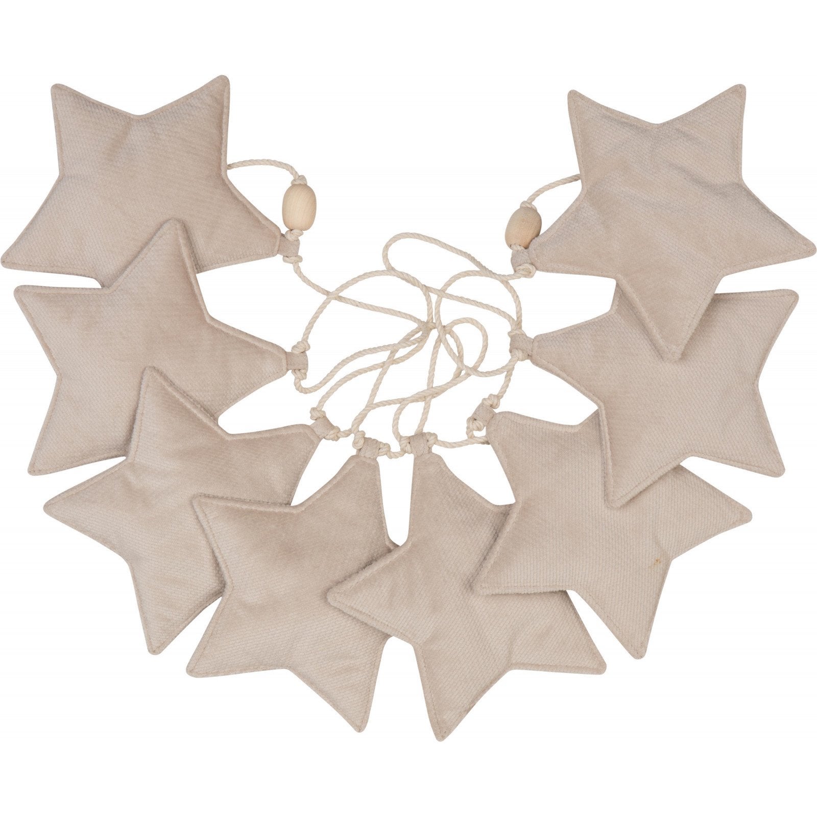 Guirlande étoile tissu molletonnée bébé enfant follow the moon 300 x 15 ...