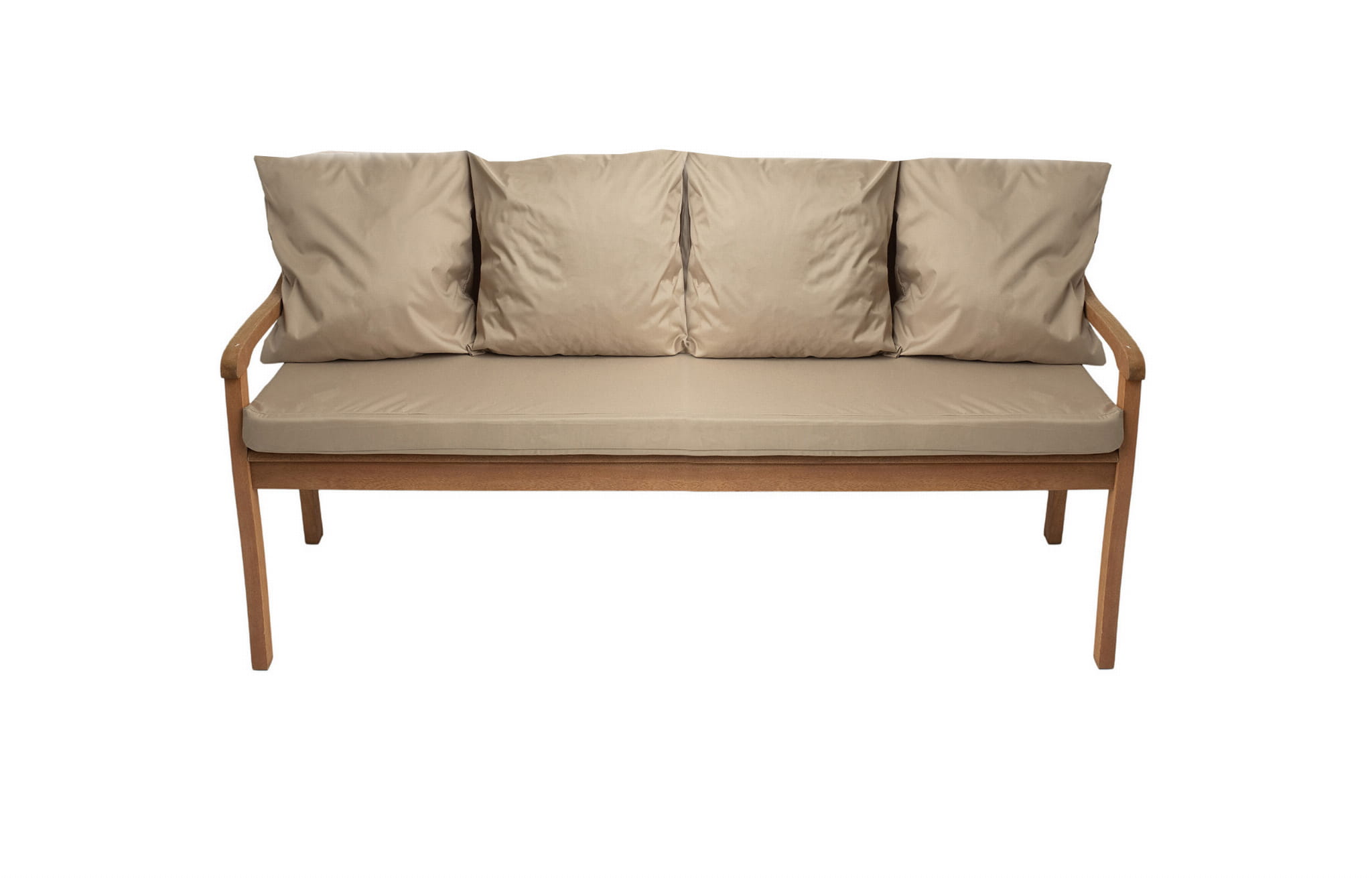Cojín de banco 170x50/4x50x56cm, cojín de exterior, cojines para columpio de jardín de 3 plazas beige, cojín de asiento, cojín de respaldo