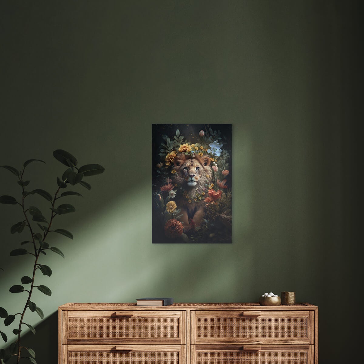 Tableau sur toile jeune lion 45x65 cm - 3