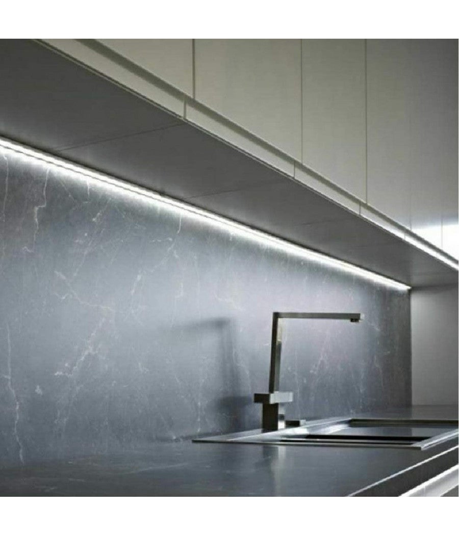 Trade Shop - Plafoniera Led Neon T5 Sotto Pensile Tubo Vetro Opaco 10 Watt 60 Cm T5-60 - Bianco Freddo - - 3