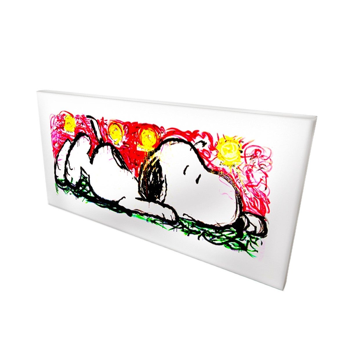 SNOOPY Obraz na płótnie na drewnianej ramie 200x90 cm