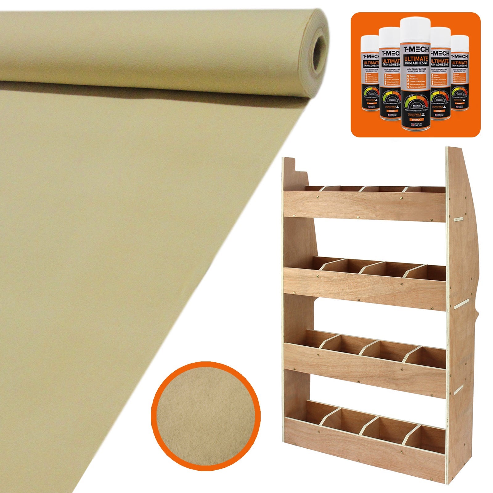 Organiseur Mural Pour Lunettes De Soleil 15 Fentes - Feutre Beige | Rangement Mural Pour Lunettes, étui Protecteur