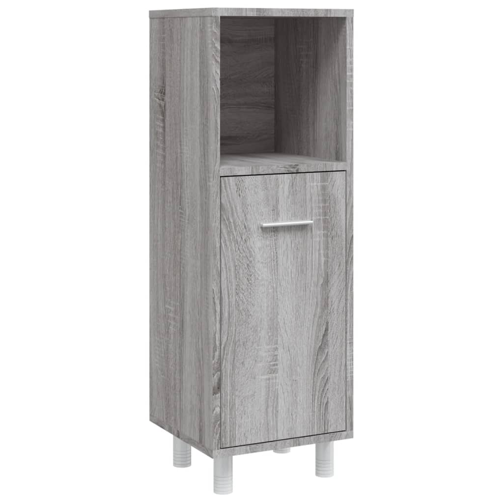 Maison Exclusive - Set Mobili da Bagno 4 pz Grigio Sonoma in Legno Multistrato - 9