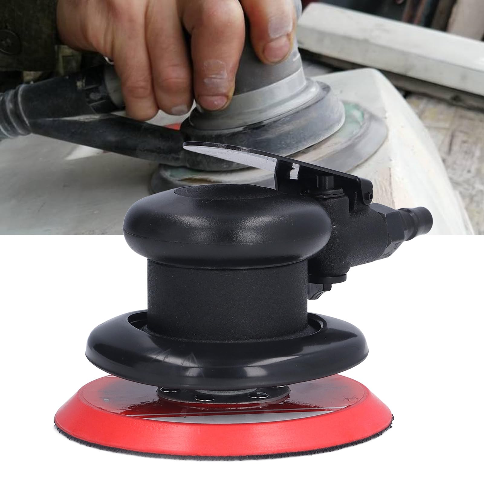 Lixadeira orbital, lixadeira pneumática, lixadeira para carro, madeira e metal - 2