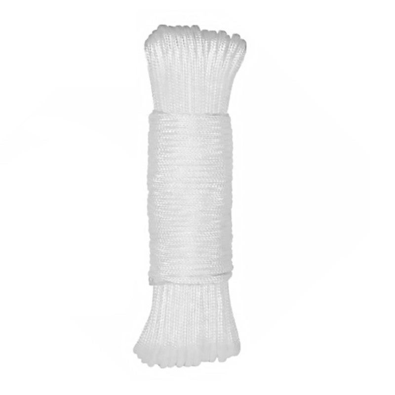 Corda In Cotone Morbido 8 Mm X 15 Mt – Bianca, Per Macramè, Giardino, Fai Da Te, Regolabile - 3