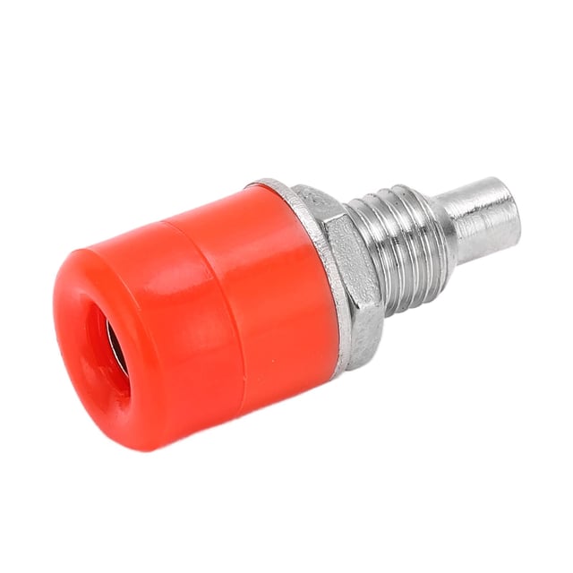 20 pezzi 24.070 4 mm pannello presa banana adattatore femmina rame placcato jack banana per apparecchiature elettroniche (rosso)
