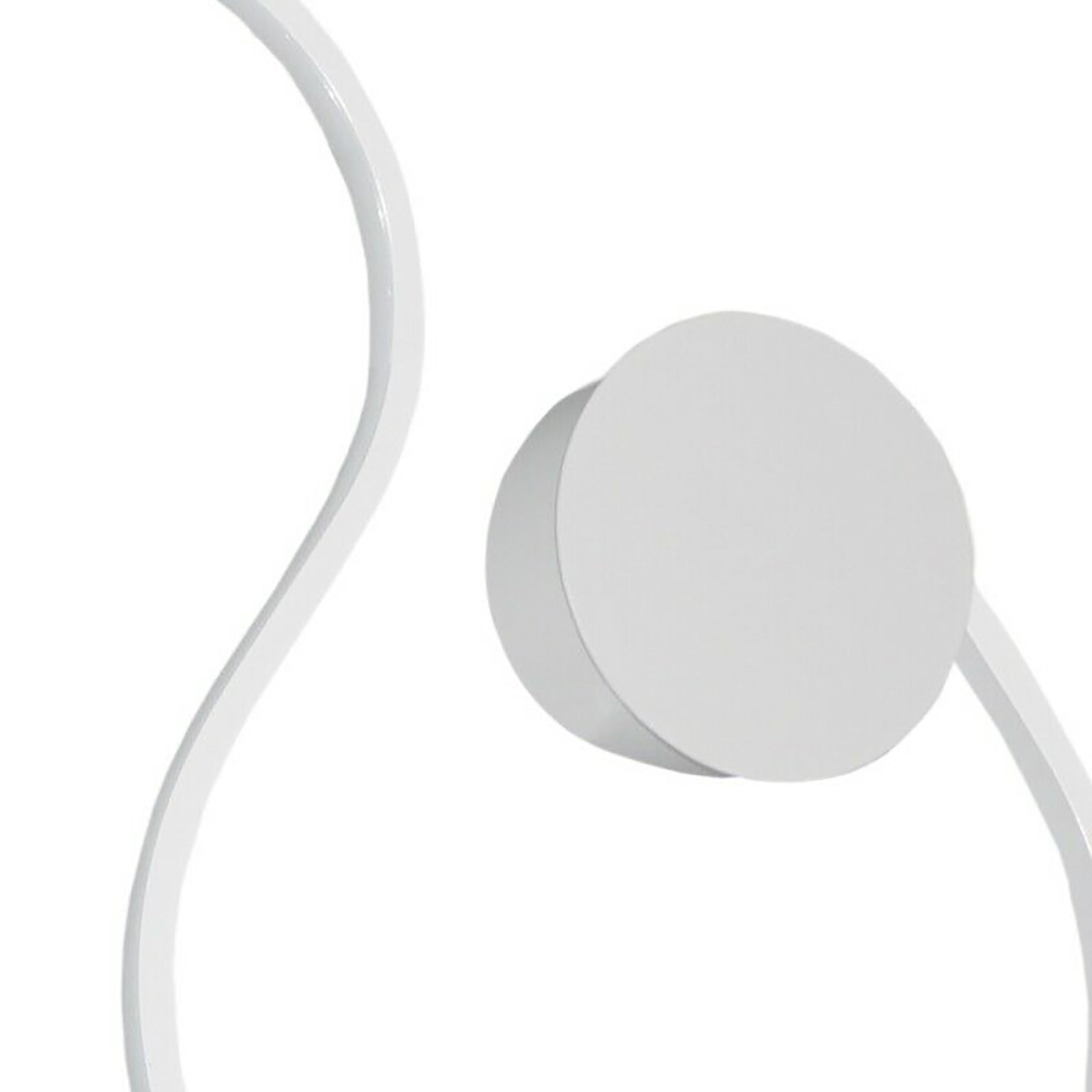 Applique murale LED 20W CCT à 3 niveaux, blanche, en forme de serpent incurvé, style moderne, pour chambre ou salon. - 5