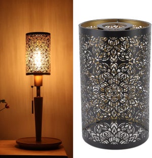 Abat-Jour En Fer Forgé Avec Ombre D'Arbre, Petit Abat-Jour E27 Pour