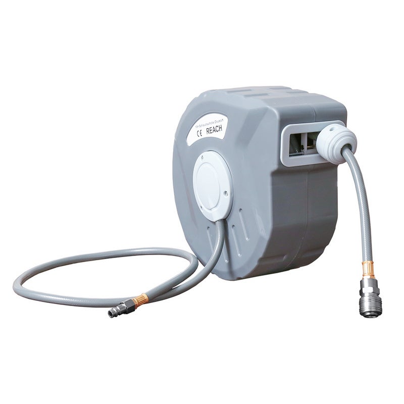 Avvolgitubo Aria Compressa 30m - Con Attacco 1/4, PVC, Montaggio A Parete, Per Officina - Foto 11