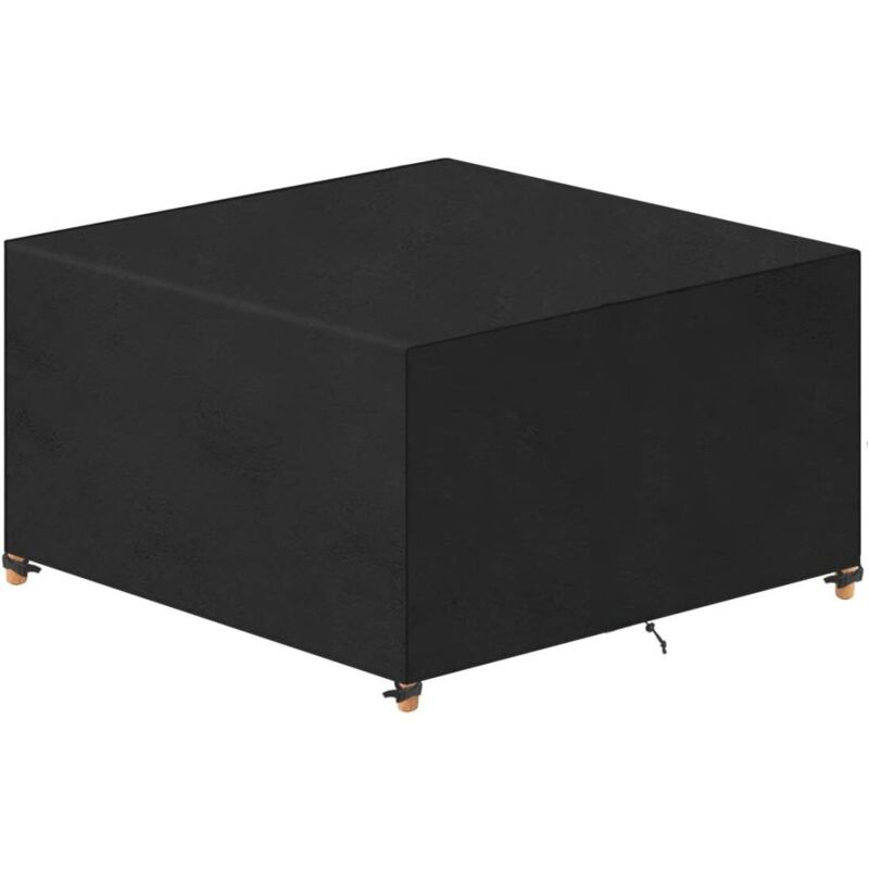 Pokrowiec ochronny na meble ogrodowe 90 x 90 x 90 cm, tkanina Oxford 420D, czarny, wodoodporny, wiatroodporny, ochrona UV