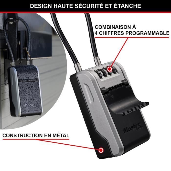 Coffre-fort pour Clés Master Lock A accrocher 19,6 x 7,6 x 5,6 cm Aluminium - 4