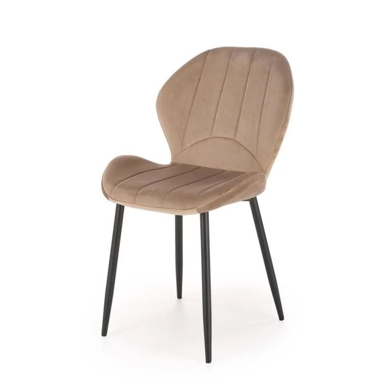 Krzesło tapicerowane K538 VELVET beżowe