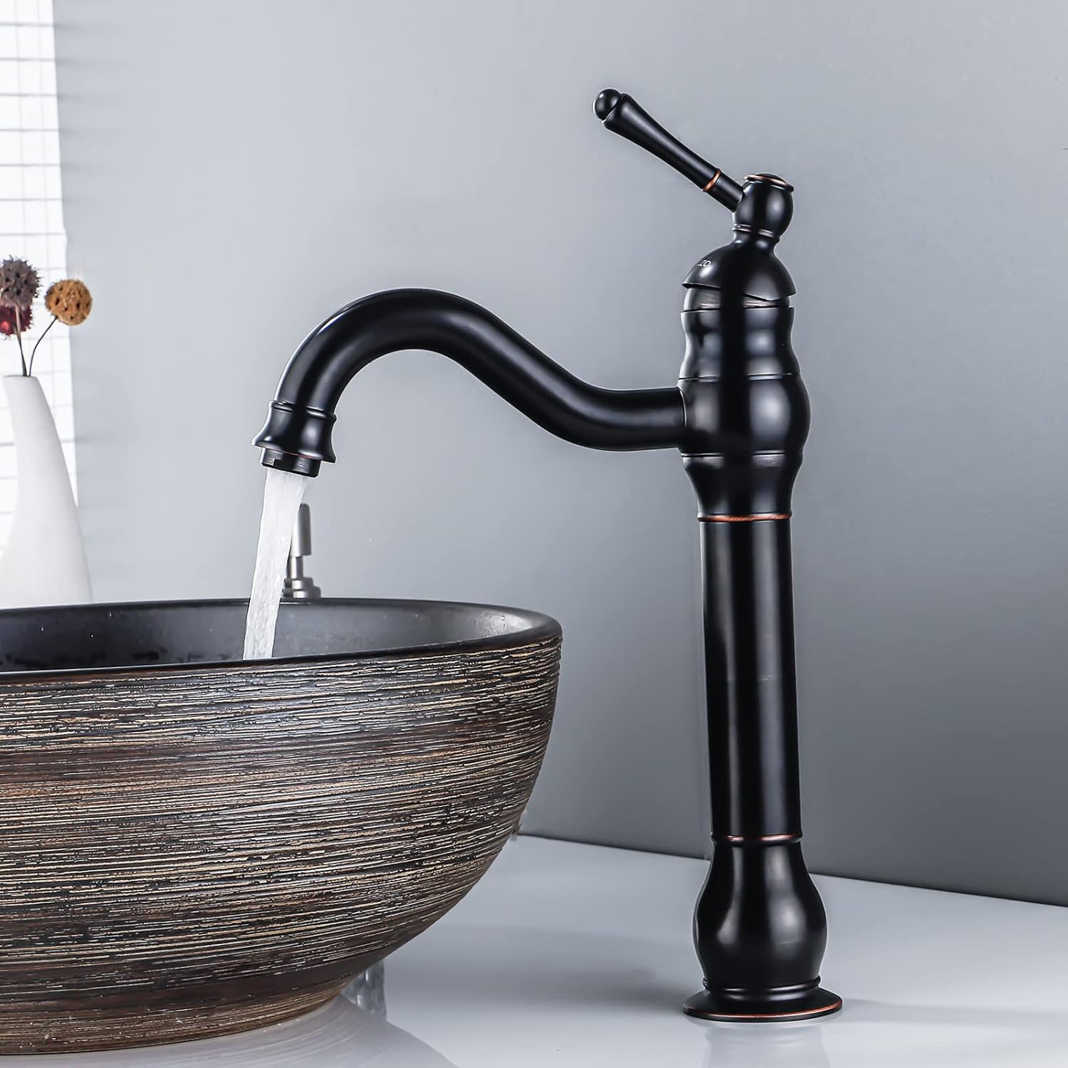 Finitura Spazzolata Resistente Ruggine Rubinetto Per Bagno Alto ...