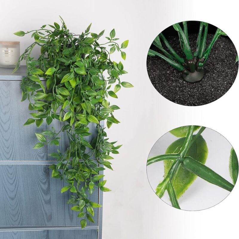 1Pièce Plante Artificielle de Mandalas Plantes, Fausse Mur Végétal Artificiel Tombante, la Maison et la Décoration Extérieur de Mariage Déco - 2