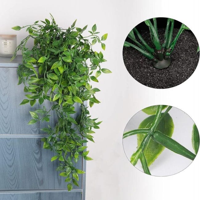 PIANTA IN VASO artificiale da appendere verde a bassa manutenzione 85 PIANTA IN VASO artificiale da appendere verde a bassa manutenzione 85
