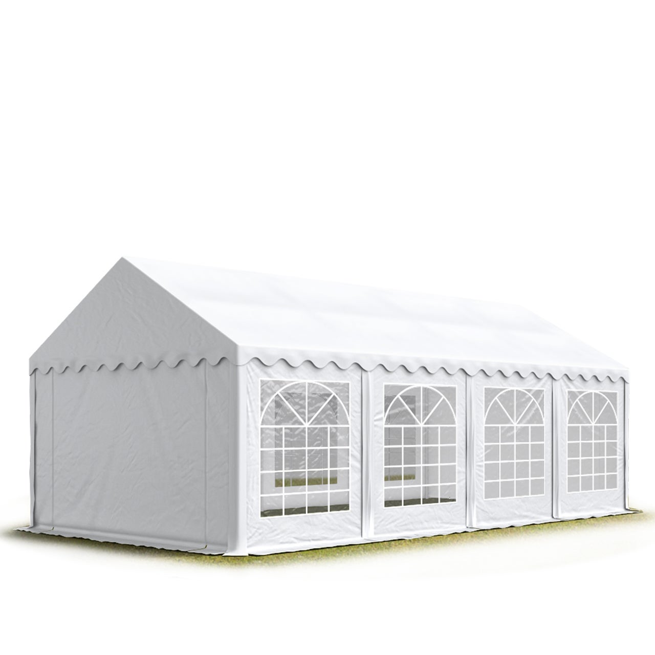 Namiot imprezowy 4x8 m pawilon ogrodowy namiot plandeka PVC 700 N w kolorze białym Wodoodporny