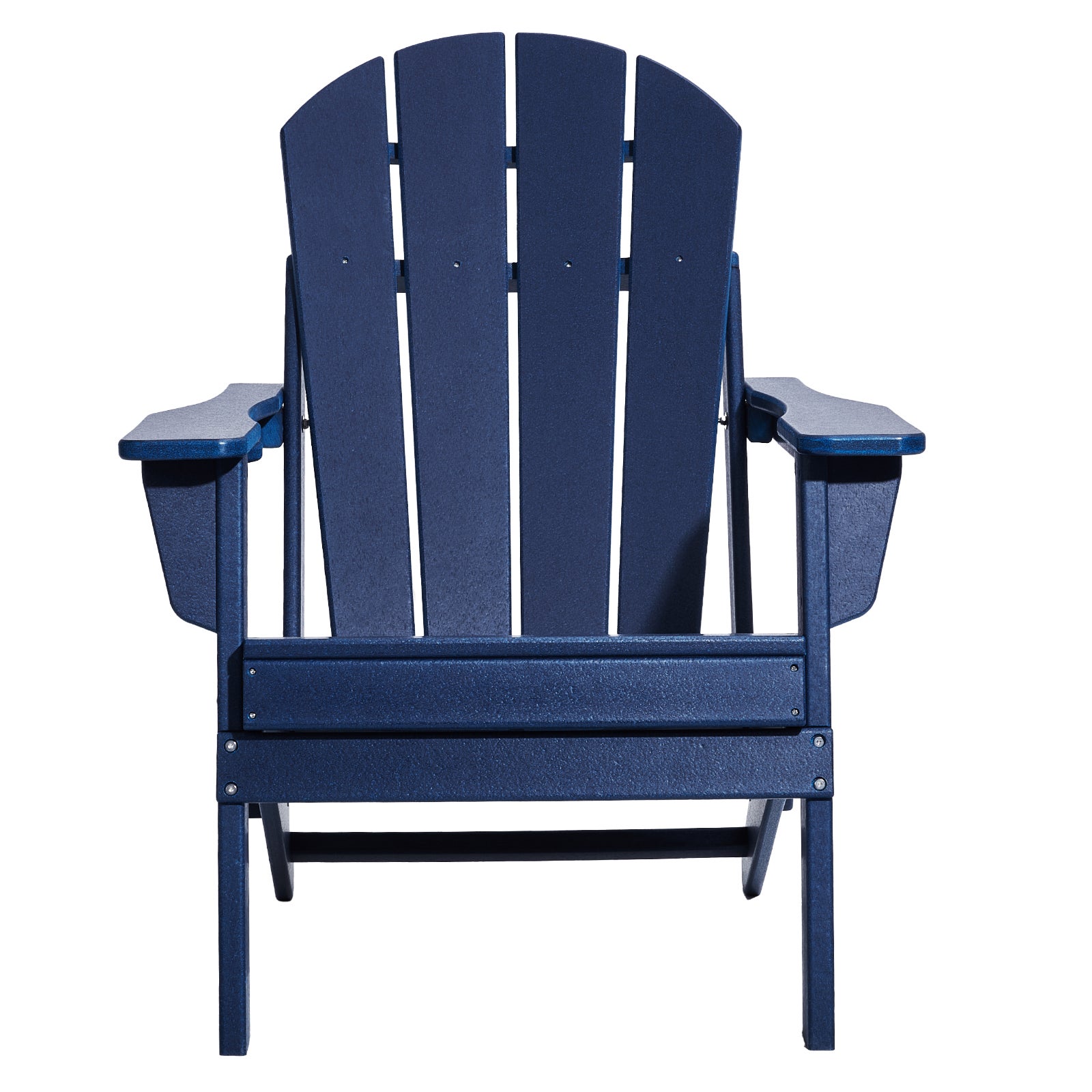 Set di 2 sedie Adirondack,SucceBuy sedie pieghevoli in plastica per tutte le stagioni con portabicchieri,braccioli ergonomici,blu navy - 3