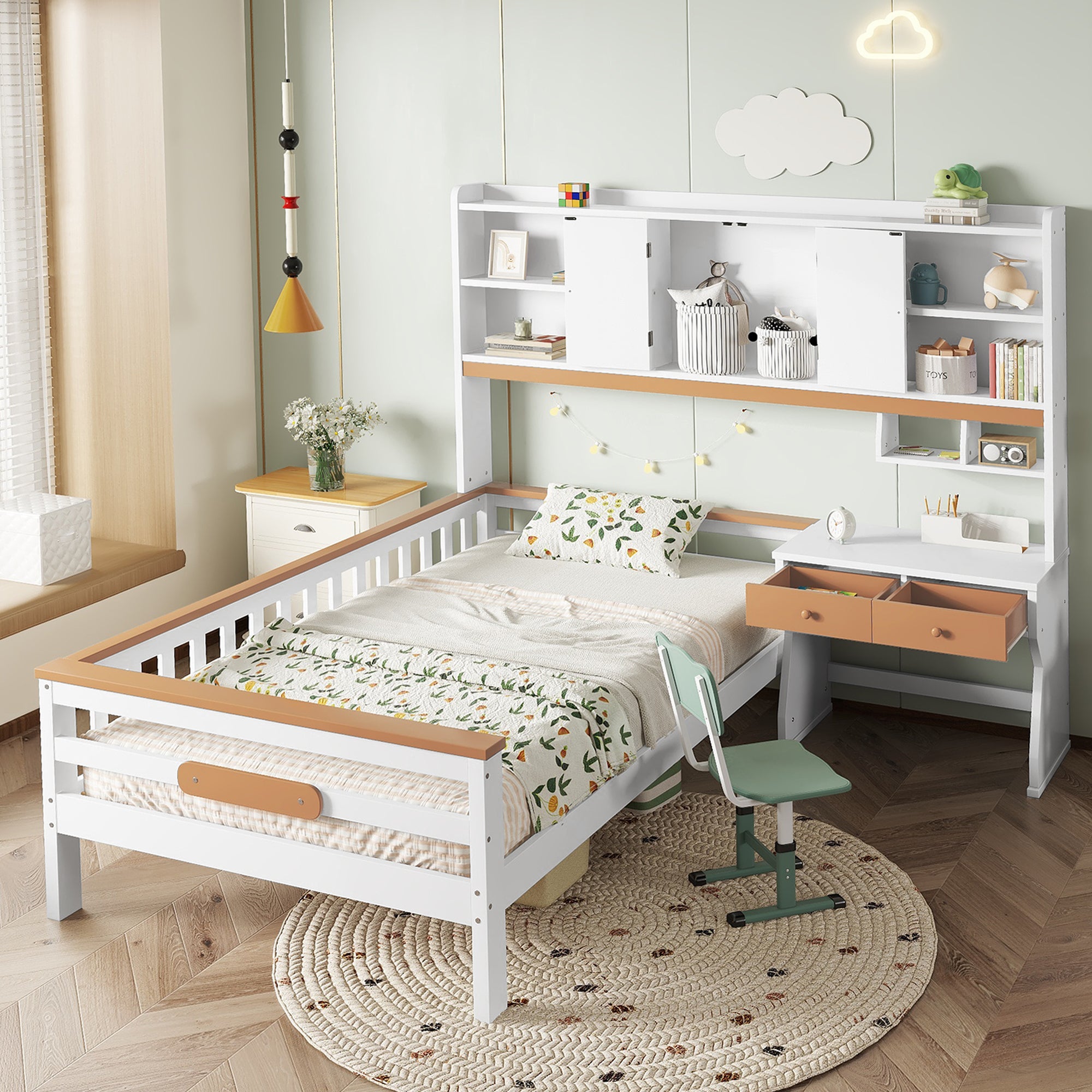 IKEA Cuna Cama Infantil Cama De Casa 90x200 Cm De Madera De Pino