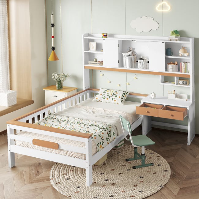 IKEA Cuna Cama Infantil Cama De Casa 90x200 Cm De Madera De Pino