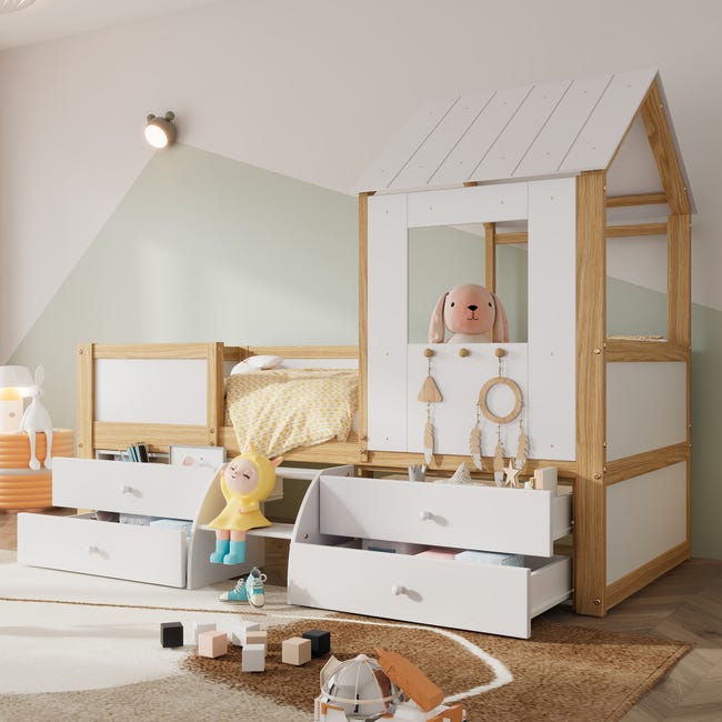 Metro Per Bambini In Legno Con Nome - Decorazione Foresta Animali Per Cameretta - Foto 5