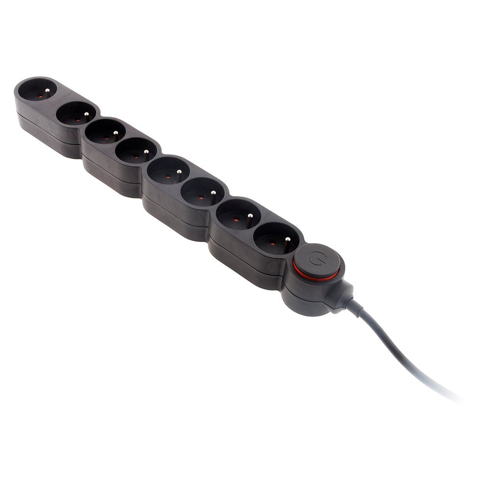 Bloc Home 8 prises 16A 2P+T câble 1,5m - Noir - Zenitech - 4