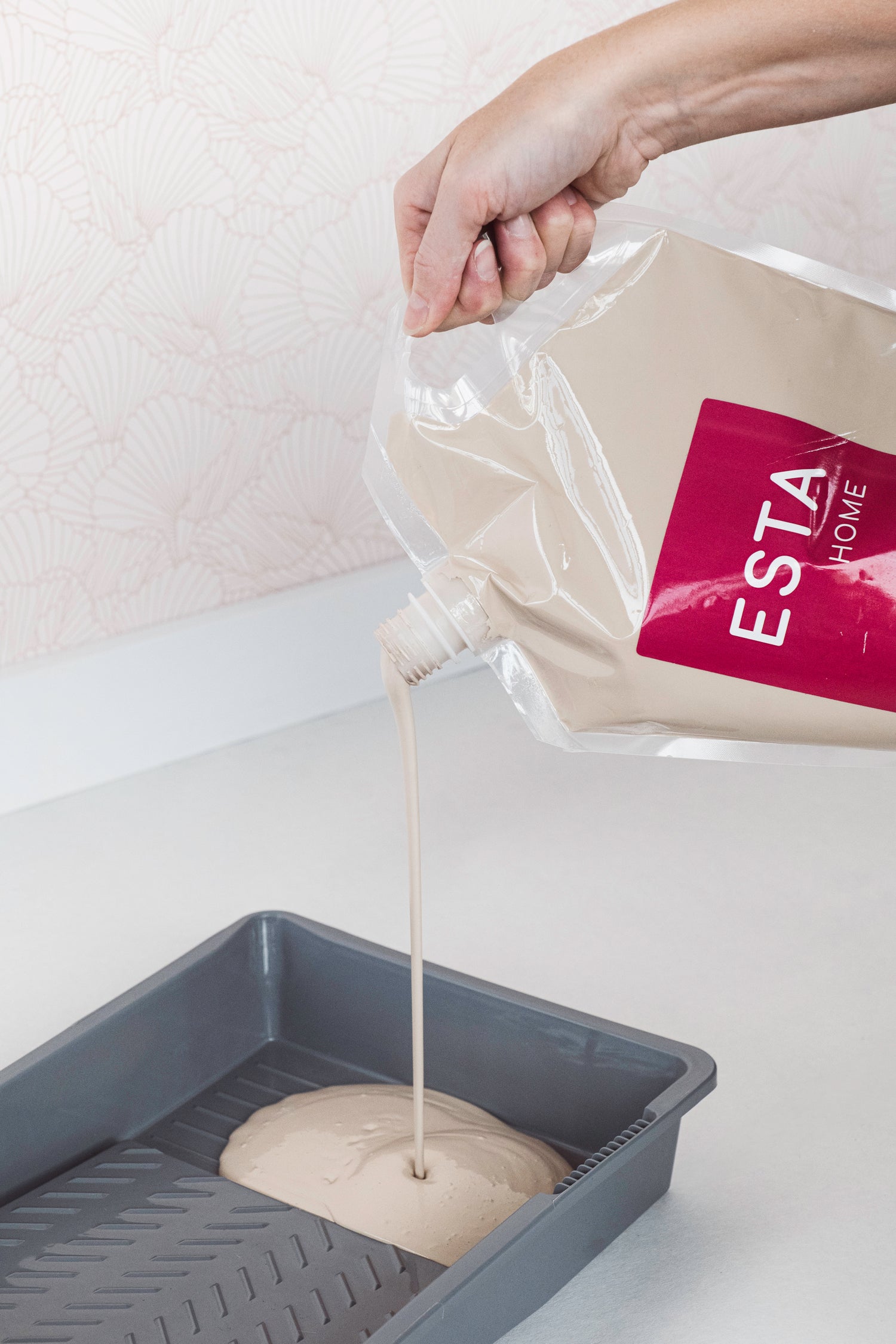 Pittura murale opaca verde grigiastro chiaro - 2 l / ca. 18 m² - ESTAhome - 9