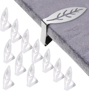 Terryshop74 4 Ganci Fermatovaglia In Acciaio Inox – Clip Ferma Tovaglia Per Esterno E Interno, Antivento, Universali Da 4 Cm Per Tavoli Da Giardino, Picnic, Feste E Campeggio - 4