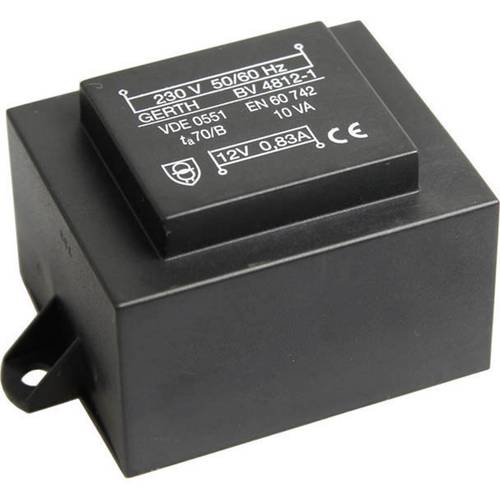 Gerth PT484802F Transformateur pour circuits imprimés 1 x 230 V 2 x 24 ...