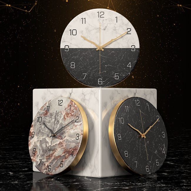 Orologio da parete moderno in stile retrò, nero, rotondo, movimento silenzioso, adatto per cucina, soggiorno, ufficio e camera da letto. | Leroy Merlin Orologio da parete moderno in stile retrò, nero, rotondo, movimento silenzioso, adatto per cucina, soggiorno, ufficio e camera da letto. | Leroy Merlin