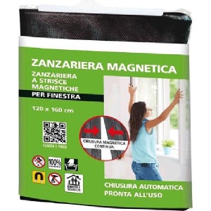 Zanzariera Magnetica Per Porte - 123x257 Cm Nero, Montaggio Senza Fori Per Balcone E Giardino